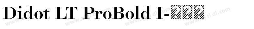Didot LT ProBold I字体转换